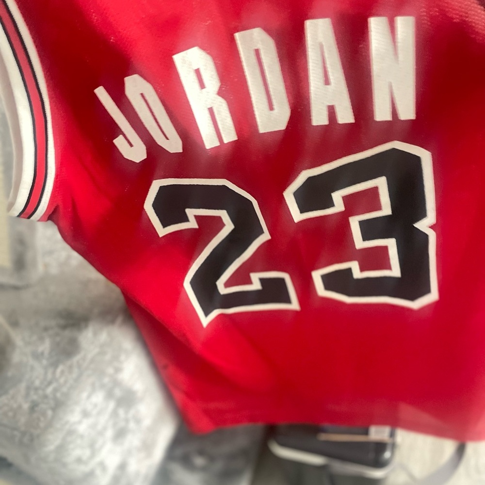 Red Jordan 23 Basketball Jersey